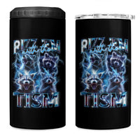 Autism Awareness 4 in 1 Can Cooler Tumbler Rizz Em With The Tism Funny Meme Autistic Raccoon