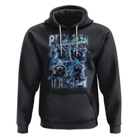 Autism Awareness Hoodie Rizz Em With The Tism Funny Meme Autistic Raccoon - Wonder Print Shop