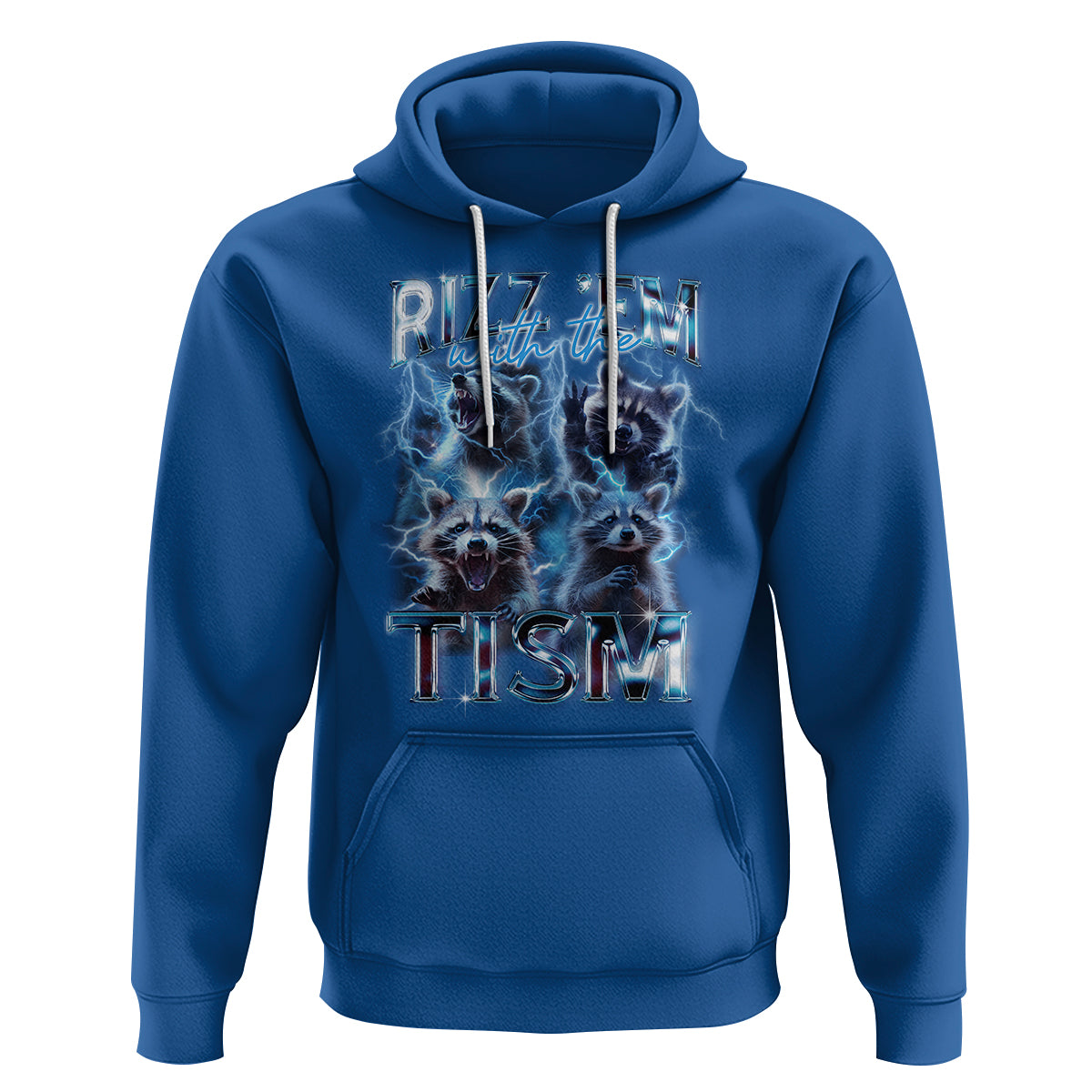 Autism Awareness Hoodie Rizz Em With The Tism Funny Meme Autistic Raccoon - Wonder Print Shop