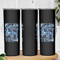 Autism Awareness Skinny Tumbler Rizz Em With The Tism Funny Meme Autistic Raccoon