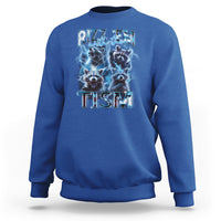 Autism Awareness Sweatshirt Rizz Em With The Tism Funny Meme Autistic Raccoon - Wonder Print Shop