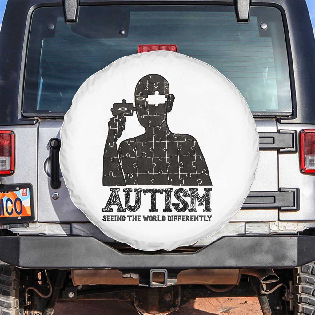 Autism Awareness Spare Tire Cover Autistic Seeing The World From A Different Angle Aesthetic