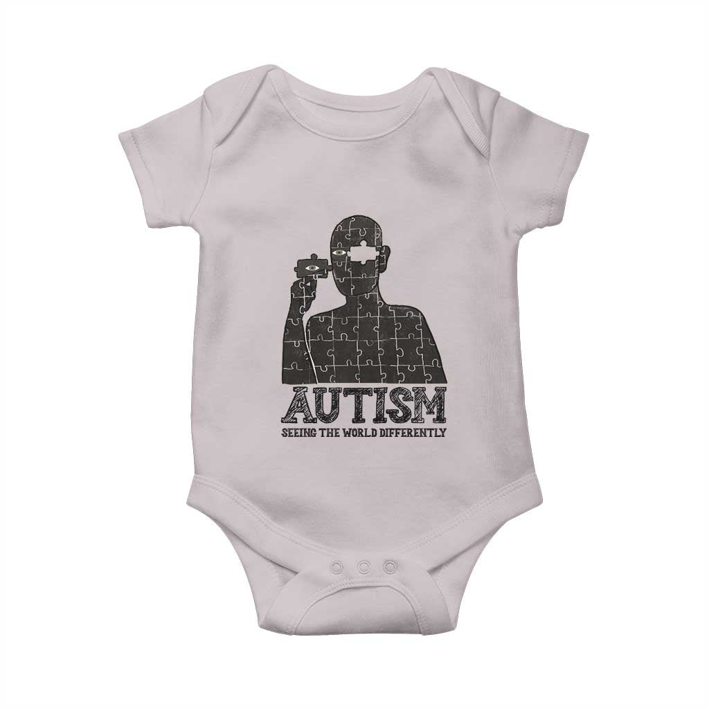 Autism Awareness Baby Onesie Autistic Seeing The World From A Different Angle Aesthetic