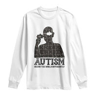 Autism Awareness Long Sleeve Shirt Autistic Seeing The World From A Different Angle Aesthetic