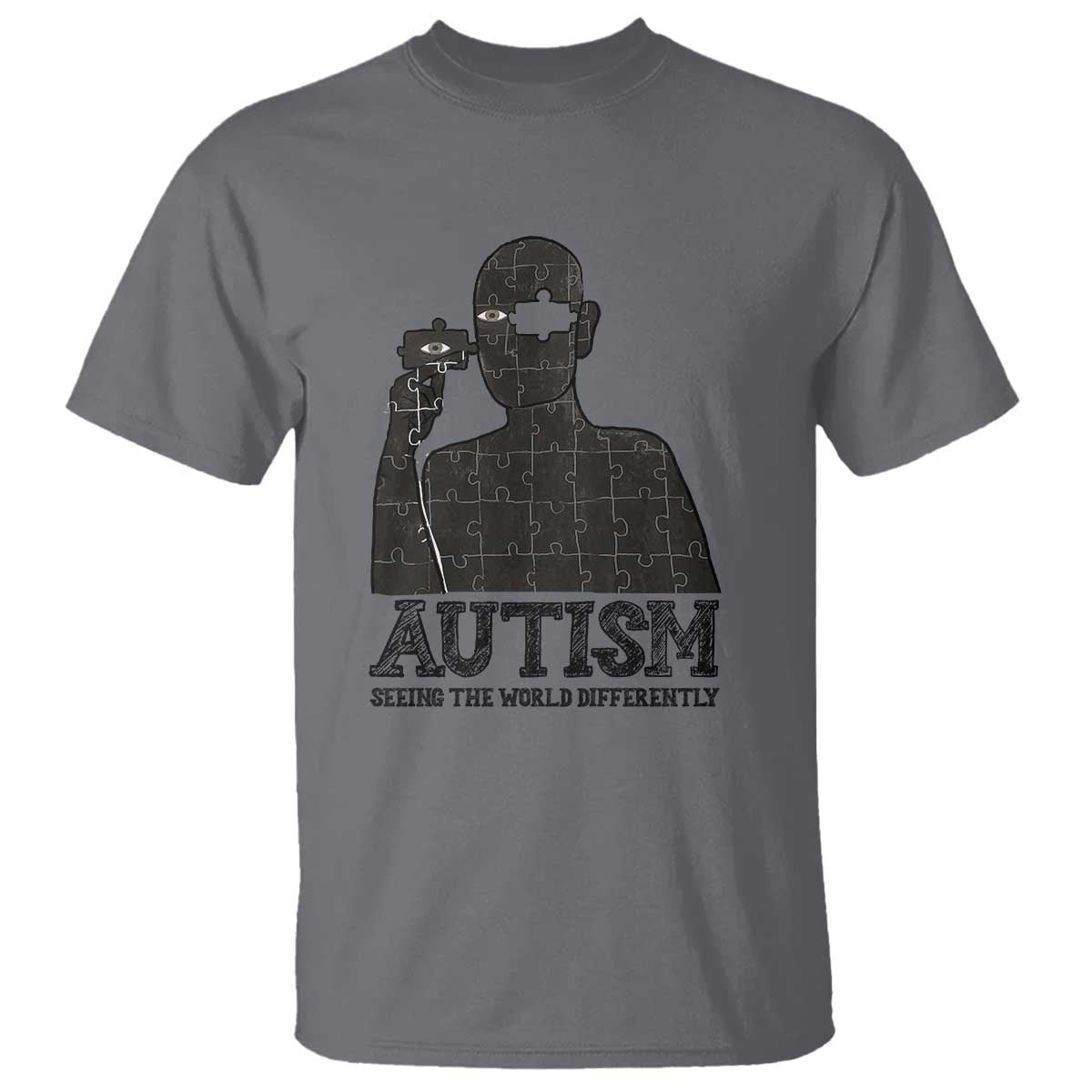 Autism Awareness T Shirt Autistic Seeing The World From A Different Angle Aesthetic