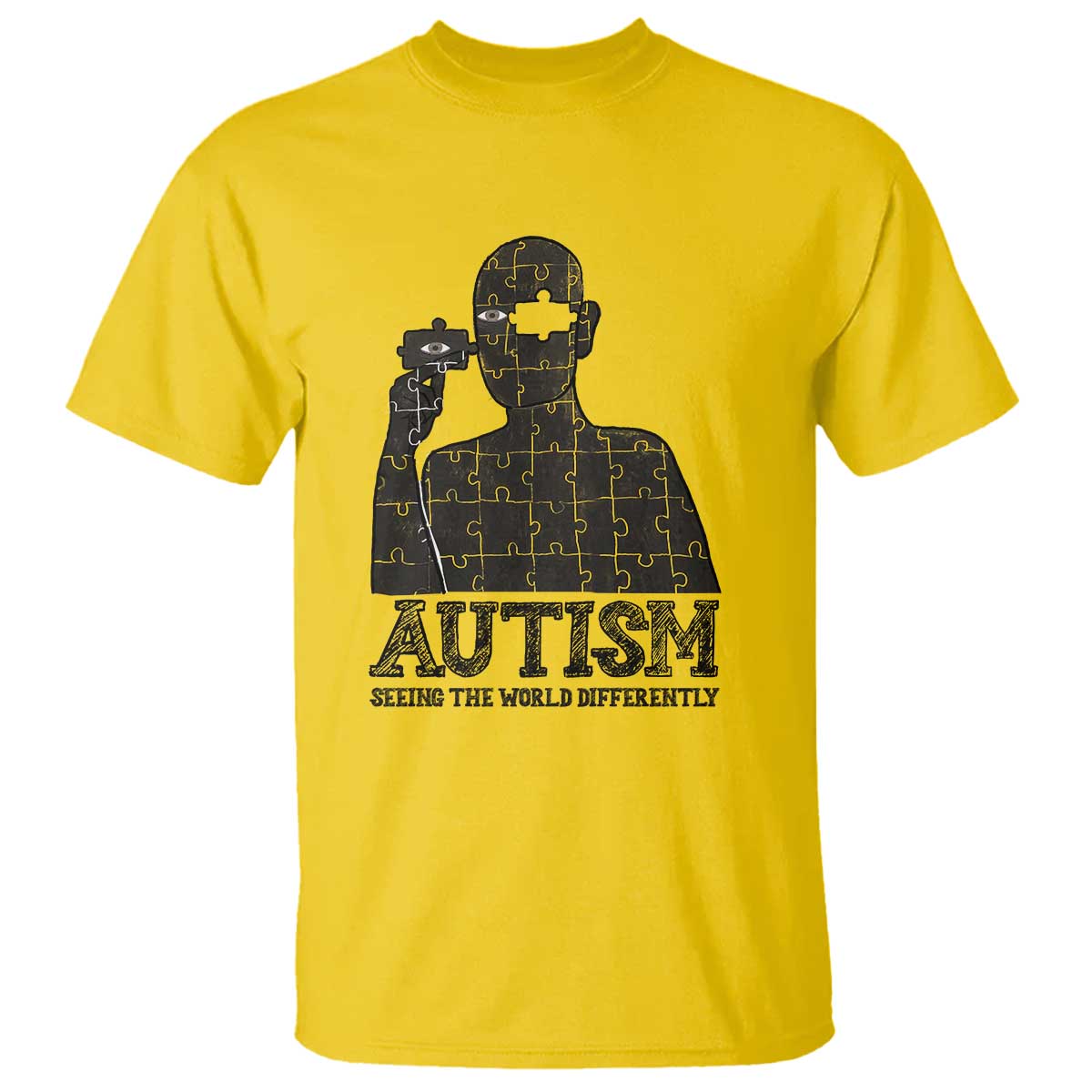 Autism Awareness T Shirt Autistic Seeing The World From A Different Angle Aesthetic