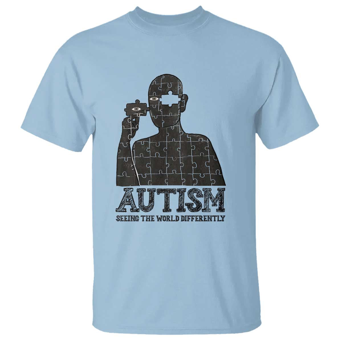Autism Awareness T Shirt Autistic Seeing The World From A Different Angle Aesthetic