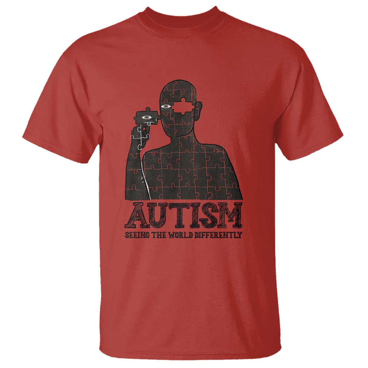 Autism Awareness T Shirt Autistic Seeing The World From A Different Angle Aesthetic