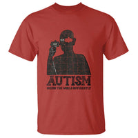 Autism Awareness T Shirt Autistic Seeing The World From A Different Angle Aesthetic