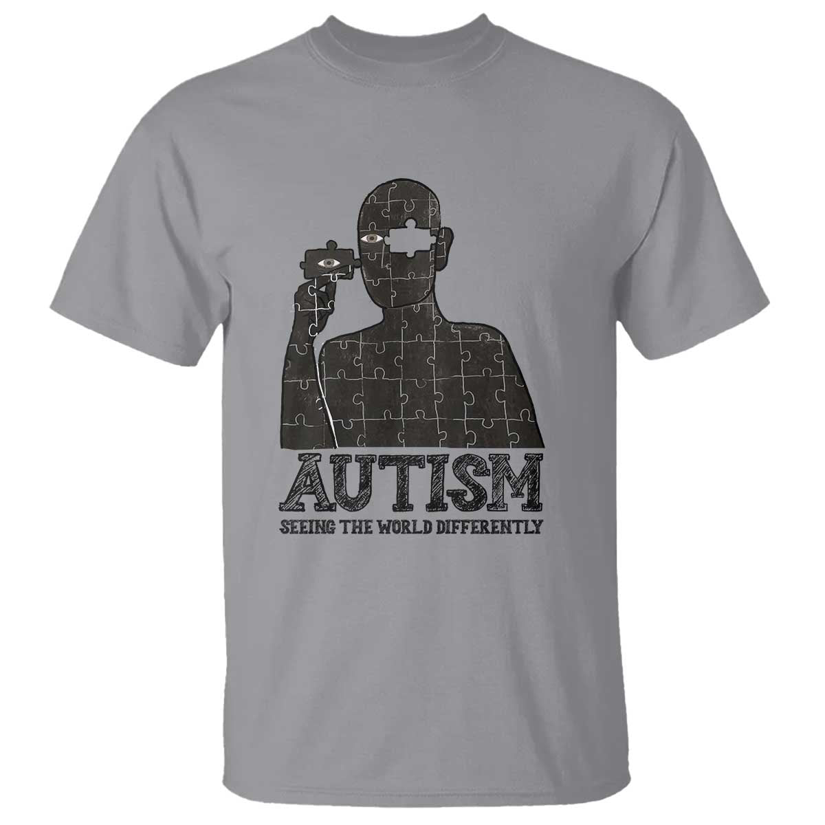 Autism Awareness T Shirt Autistic Seeing The World From A Different Angle Aesthetic