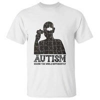 Autism Awareness T Shirt Autistic Seeing The World From A Different Angle Aesthetic