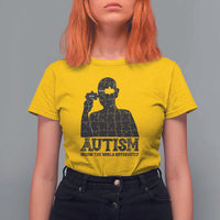 Autism Awareness T Shirt For Women Autistic Seeing The World From A Different Angle Aesthetic