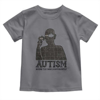 Autism Awareness Toddler T Shirt Autistic Seeing The World From A Different Angle Aesthetic