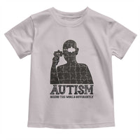 Autism Awareness Toddler T Shirt Autistic Seeing The World From A Different Angle Aesthetic