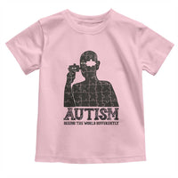 Autism Awareness Toddler T Shirt Autistic Seeing The World From A Different Angle Aesthetic