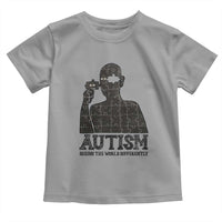 Autism Awareness Toddler T Shirt Autistic Seeing The World From A Different Angle Aesthetic