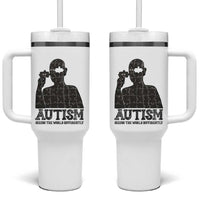 Autism Awareness Tumbler With Handle Autistic Seeing The World From A Different Angle Aesthetic