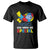 Autism Awareness T Shirt God Made Me Special Cute Fish Puzzle Ribbon - Wonder Print Shop