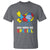 Autism Awareness T Shirt God Made Me Special Cute Fish Puzzle Ribbon - Wonder Print Shop