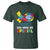 Autism Awareness T Shirt God Made Me Special Cute Fish Puzzle Ribbon - Wonder Print Shop