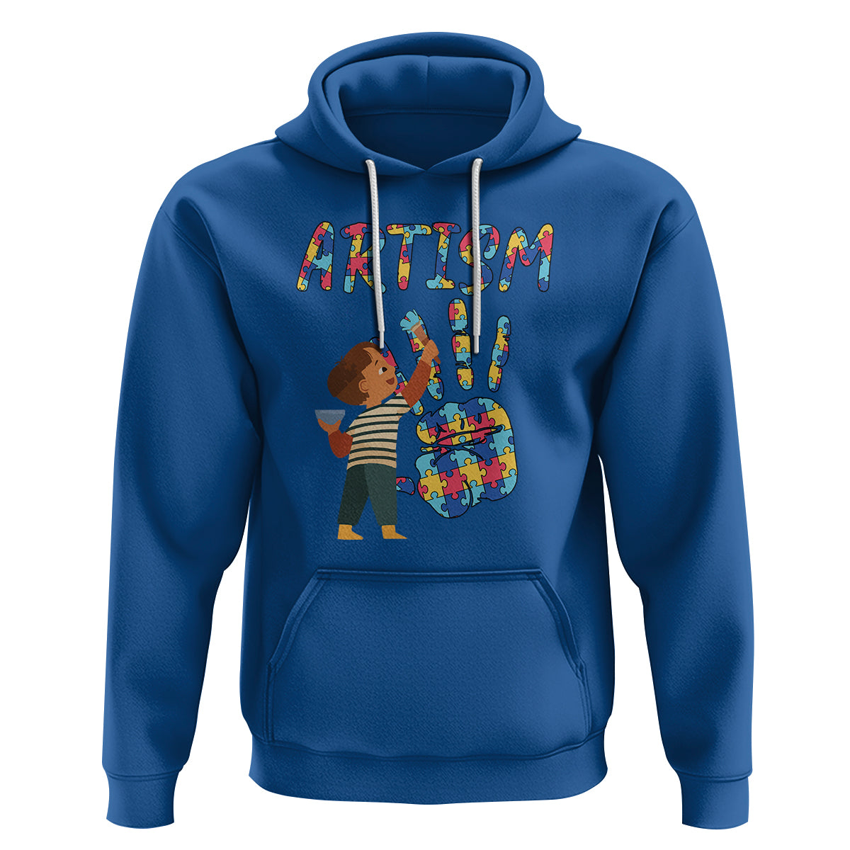 Autism Awareness Hoodie Artism Puzzle Boys Men Artist Autistic - Wonder Print Shop