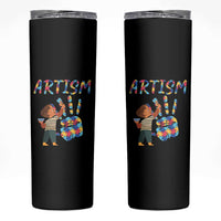 Autism Awareness Skinny Tumbler Artism Puzzle Boys Men Artist Autistic