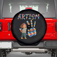 Autism Awareness Spare Tire Cover Artism Puzzle Boys Men Artist Autistic