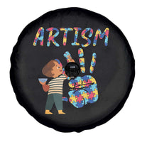 Autism Awareness Spare Tire Cover Artism Puzzle Boys Men Artist Autistic
