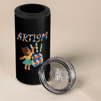 Autism Awareness 4 in 1 Can Cooler Tumbler Artism Puzzle Girls Women Artist Autistic