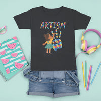 Autism Awareness T Shirt For Kid Artism Puzzle Girls Women Artist Autistic - Wonder Print Shop