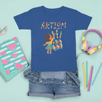 Autism Awareness T Shirt For Kid Artism Puzzle Girls Women Artist Autistic - Wonder Print Shop