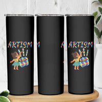 Autism Awareness Skinny Tumbler Artism Puzzle Girls Women Artist Autistic