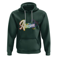 Autism Awareness Hoodie Artism Artist Autistic Rainbow Puzzle Aesthetic - Wonder Print Shop