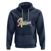 Autism Awareness Hoodie Artism Artist Autistic Rainbow Puzzle Aesthetic - Wonder Print Shop