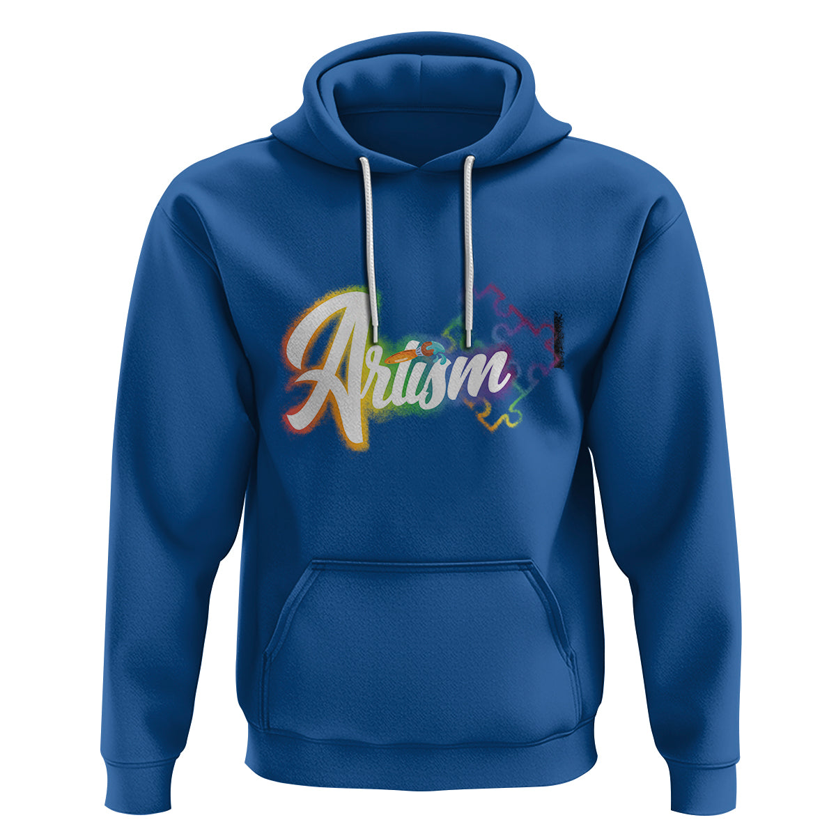 Autism Awareness Hoodie Artism Artist Autistic Rainbow Puzzle Aesthetic - Wonder Print Shop