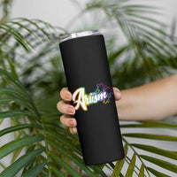 Autism Awareness Skinny Tumbler Artism Artist Autistic Rainbow Puzzle Aesthetic
