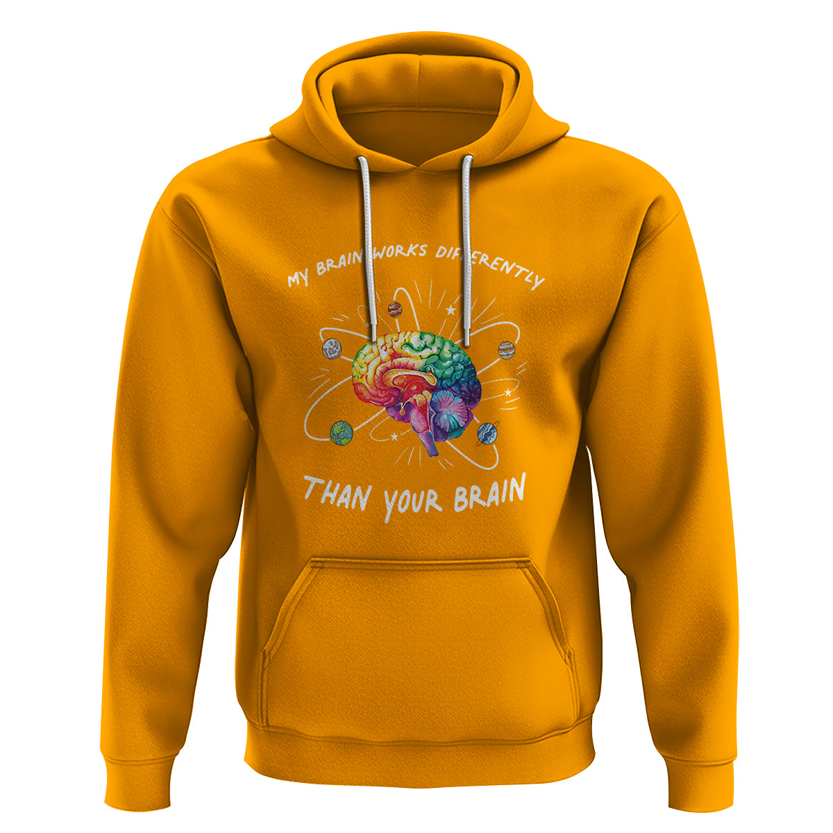 Autism Awareness Hoodie My Brain Works Differently Than Your Brain - Wonder Print Shop