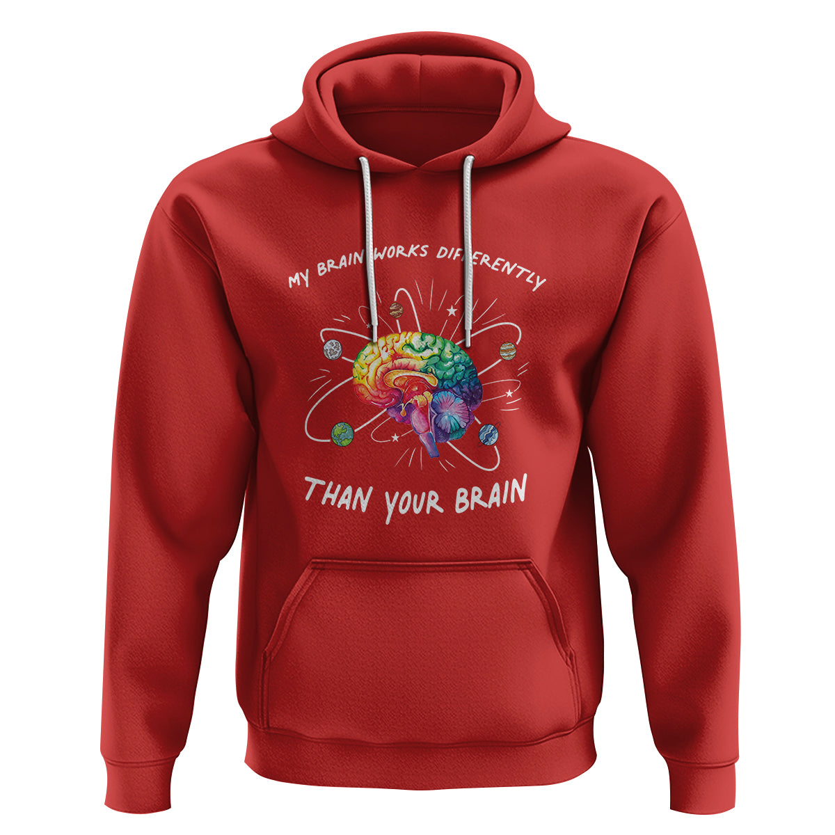 Autism Awareness Hoodie My Brain Works Differently Than Your Brain - Wonder Print Shop