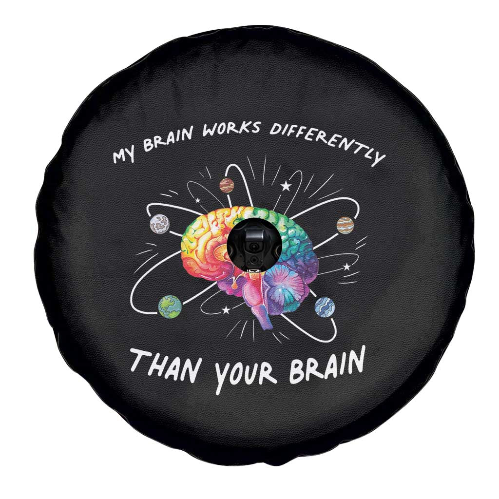 Autism Awareness Spare Tire Cover My Brain Works Differently Than Your Brain