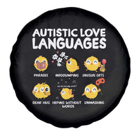 Autism Awareness Spare Tire Cover Autistic Love Languages Cute Chick