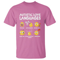 Autism Awareness T Shirt Autistic Love Languages Cute Chick - Wonder Print Shop