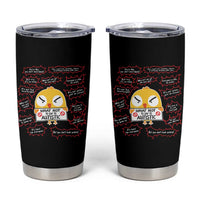 Autism Awareness Tumbler Cup What Not To Say To Autistic People Cute Chick