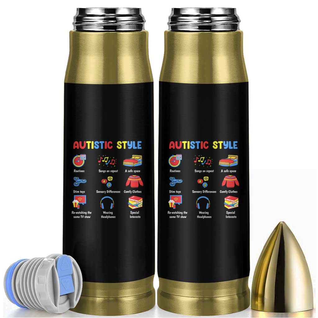 Autism Awareness Bullet Tumbler Autistic Style Routines Song On Repeat Stim Toys Sensory Differences