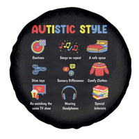 Autism Awareness Spare Tire Cover Autistic Style Routines Song On Repeat Stim Toys Sensory Differences