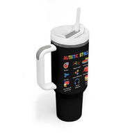 Autism Awareness Tumbler With Handle Autistic Style Routines Song On Repeat Stim Toys Sensory Differences