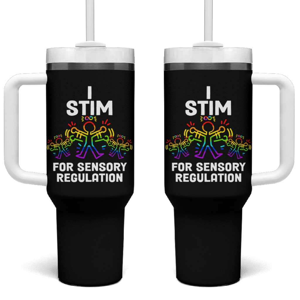Autism Awareness Tumbler With Handle I Stim For Sensory Regulation