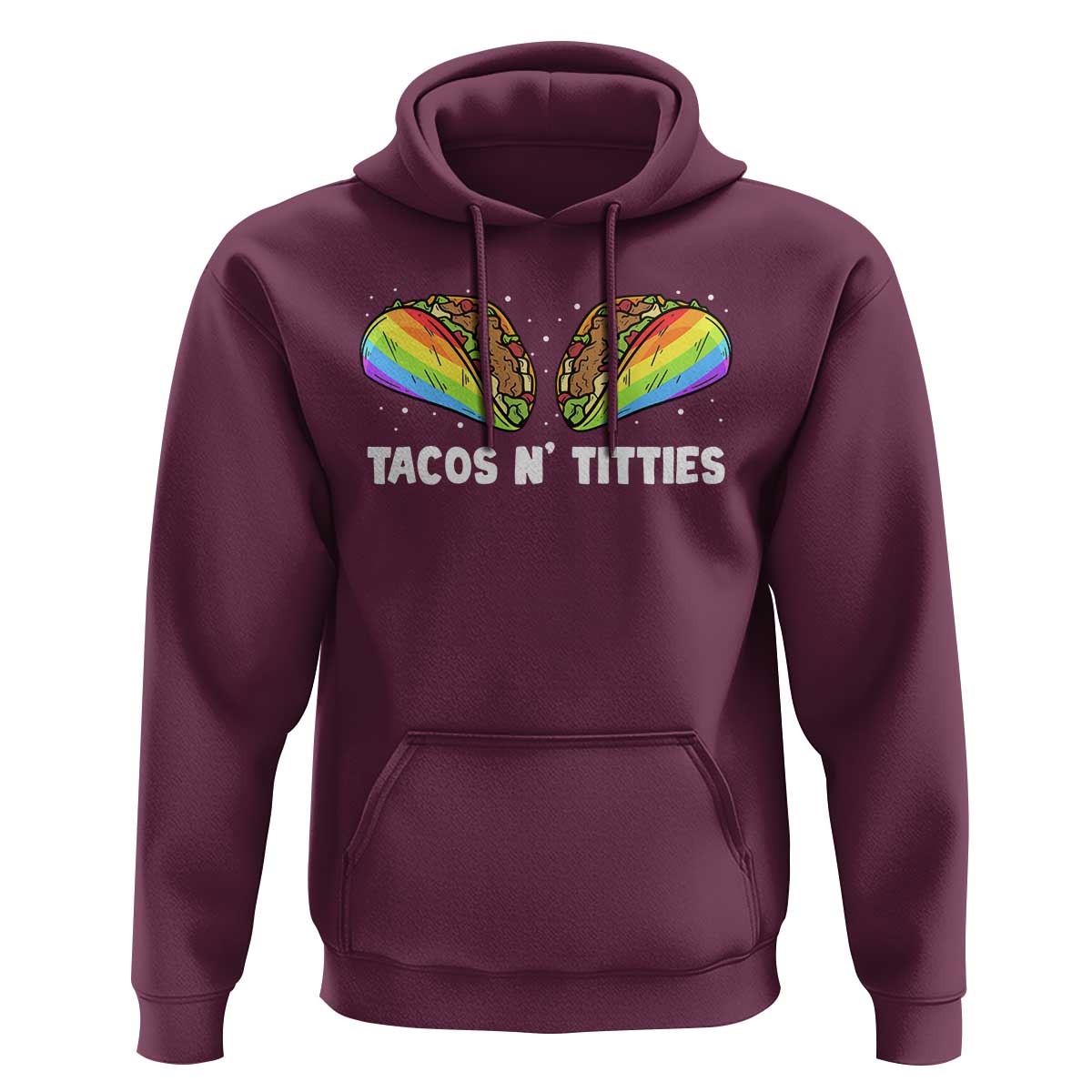Tacos Lover LGBT Pride Hoodie Tacos N' Titties Gay Rainbow Proud