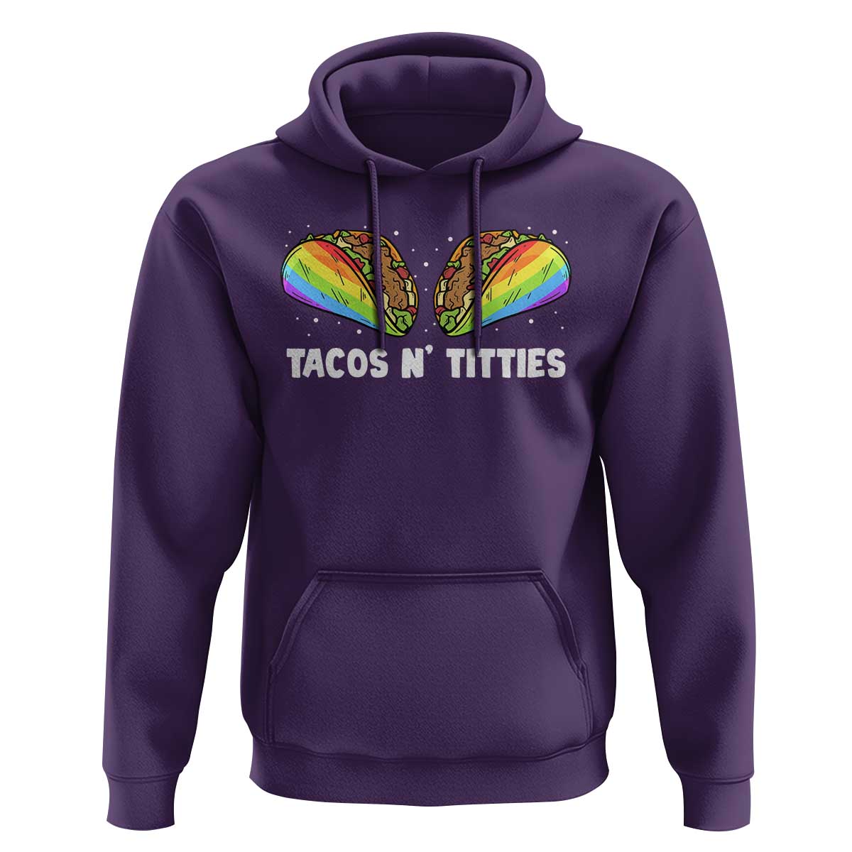Tacos Lover LGBT Pride Hoodie Tacos N' Titties Gay Rainbow Proud