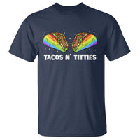 Tacos Lover LGBT Pride T Shirt Tacos N' Titties Gay Rainbow Proud