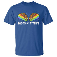 Tacos Lover LGBT Pride T Shirt Tacos N' Titties Gay Rainbow Proud